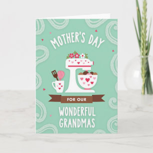 Tarjeta del Día de la Madre Mezcla Floral