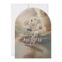 Tarjeta del Día de la Madre minimalista