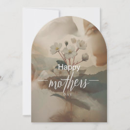 Tarjeta del Día de la Madre minimalista