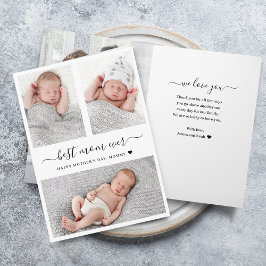 Tarjeta del Día de la Madre Moderna con Fotos Múlt