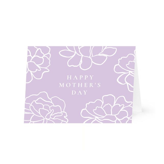 Tarjeta del Día de la Madre Morada (Subido por el creador)
