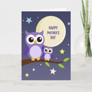 Tarjeta del Día de la Madre Noche Estrellada
