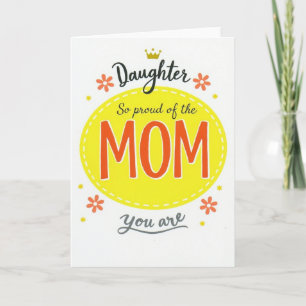 Tarjeta del Día de la Madre Orgullosa Hija