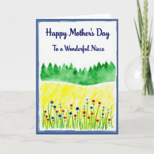 Tarjeta del Día de la Madre Painted Meadow