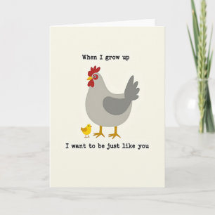 Tarjeta del Día de la Madre Pájaro Amoroso