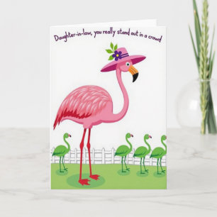 Tarjeta del Día de la Madre Pájaro Rosado Dulce