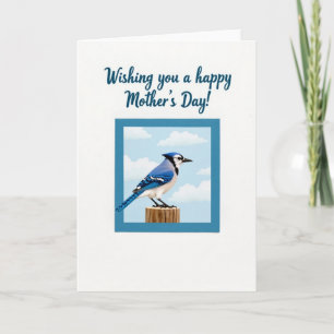 Tarjeta del Día de la Madre Pájaro Tranquilo