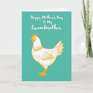 Tarjeta del Día de la Madre Pájaro Verde Azulado D