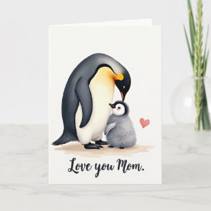 Tarjeta del Día de la Madre Pájaros Suaves