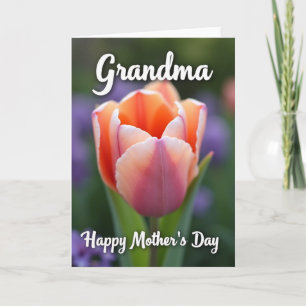 Tarjeta del Día de la Madre para Abuela Tulipán de