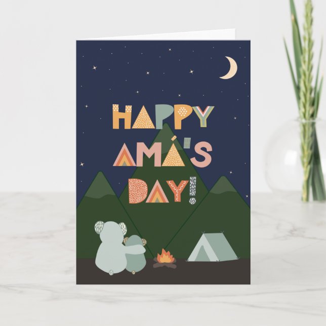 Tarjeta del Día de la Madre para Amá (Anverso)