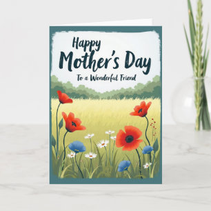 Tarjeta del Día de la Madre para Amiga de Prado