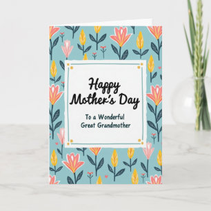 Tarjeta del Día de la Madre para Bisabuela