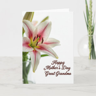 Tarjeta del Día de la Madre para Bisabuela