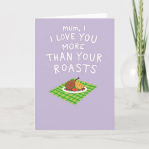 Tarjeta del Día de la Madre para Cena Asada