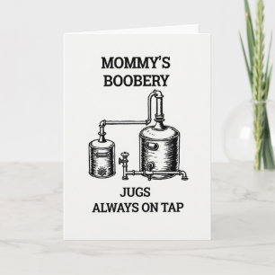 Tarjeta del Día de la Madre para cerveceros casero