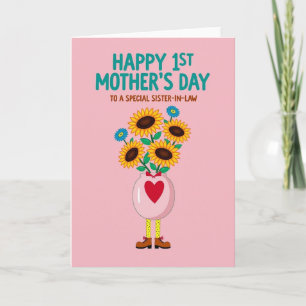 Tarjeta del Día de la Madre para Cuñada Floral