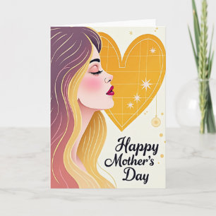 Tarjeta del Día de la Madre para Dama Elegante