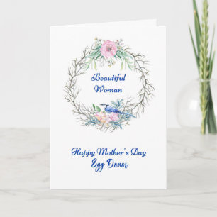 Tarjeta del Día de la Madre para Donante de Óvulos