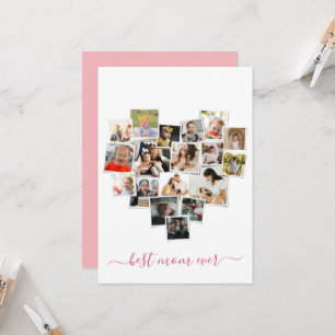 Tarjeta del día de la madre para el Collage de fot