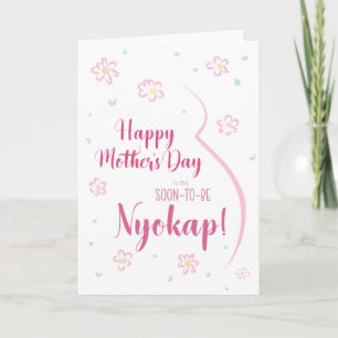 Tarjeta del día de la madre para el embarazo Nyoka