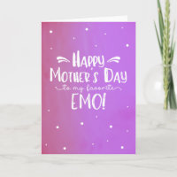 Tarjeta del Día de la Madre para Emo