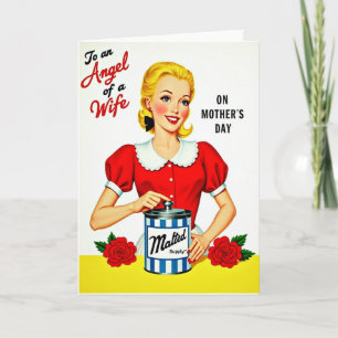 Tarjeta del Día de la Madre para Esposa Ángel Dulc