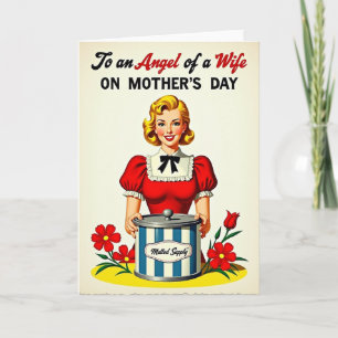 Tarjeta del Día de la Madre para Esposa Radiante