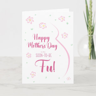 Tarjeta del Día de la Madre para Fu Embarazada
