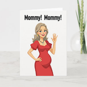 Tarjeta del Día de la Madre para futura mamá
