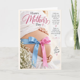 Tarjeta del Día de la Madre para futuras madres