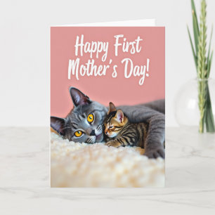 Tarjeta del Día de la Madre para Gatas Amadas