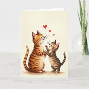 Tarjeta del Día de la Madre para Gato Atigrado Nar