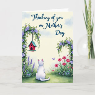 Tarjeta del Día de la Madre para Gatos del Jardín 