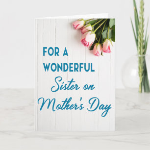 Tarjeta del Día de la Madre para Hermana Verde Azu