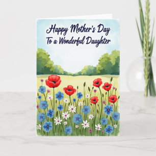 Tarjeta del Día de la Madre para Hija Pastoral