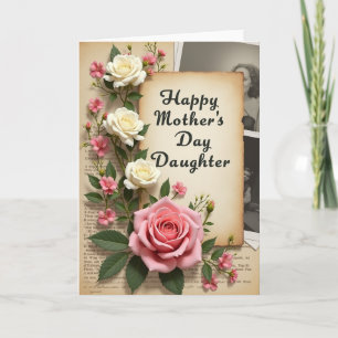 Tarjeta del Día de la Madre para hijas dulces
