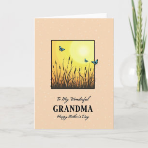 Tarjeta del Día de la Madre para la Abuela de Mars