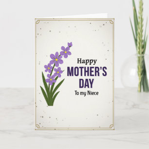 Tarjeta del Día de la Madre para la Abuela Dorada
