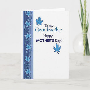 Tarjeta del Día de la Madre para la abuela Floral