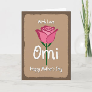 Tarjeta del Día de la Madre para la dulce Omi