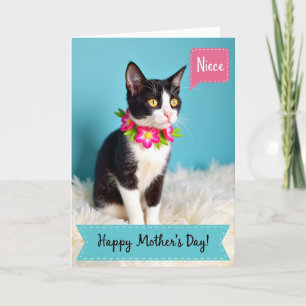 Tarjeta del Día de la Madre para la Gata Más Dulce