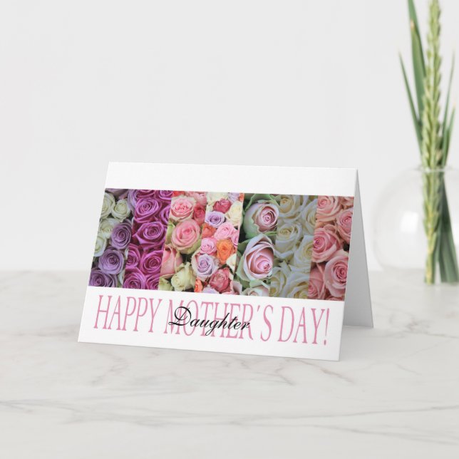 tarjeta del día de la madre para la hija (Anverso)