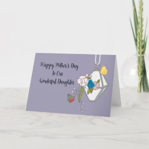 Tarjeta del Día de la Madre para la Hija con Plant