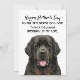 Tarjeta del día de la madre para la madre del perr