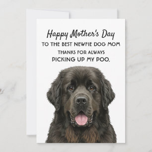 Tarjeta del día de la madre para la madre del perr