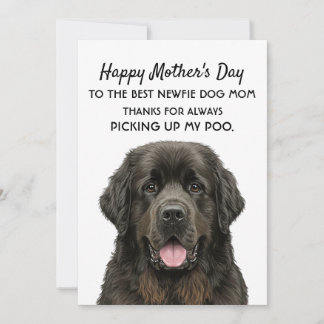 Tarjeta del día de la madre para la madre del perr
