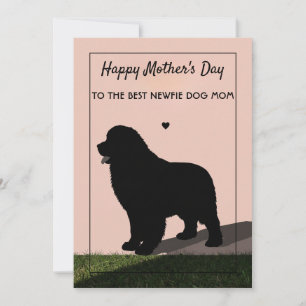 Tarjeta del día de la madre para la madre del perr