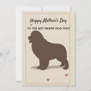 Tarjeta del día de la madre para la madre del perr