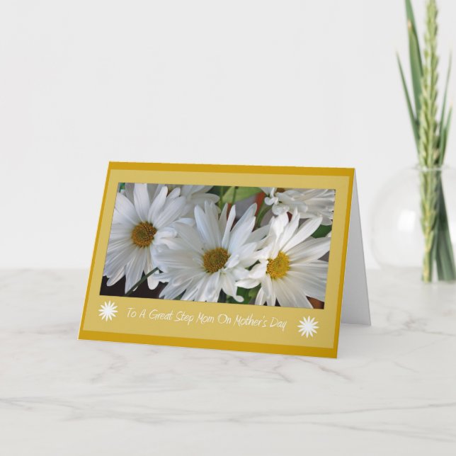 Tarjeta del día de la madre para la mamá del paso (Anverso)